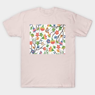 colourful flower T-Shirt